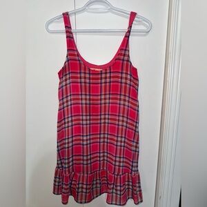 Hollister Pink and Blue Plaid Dress